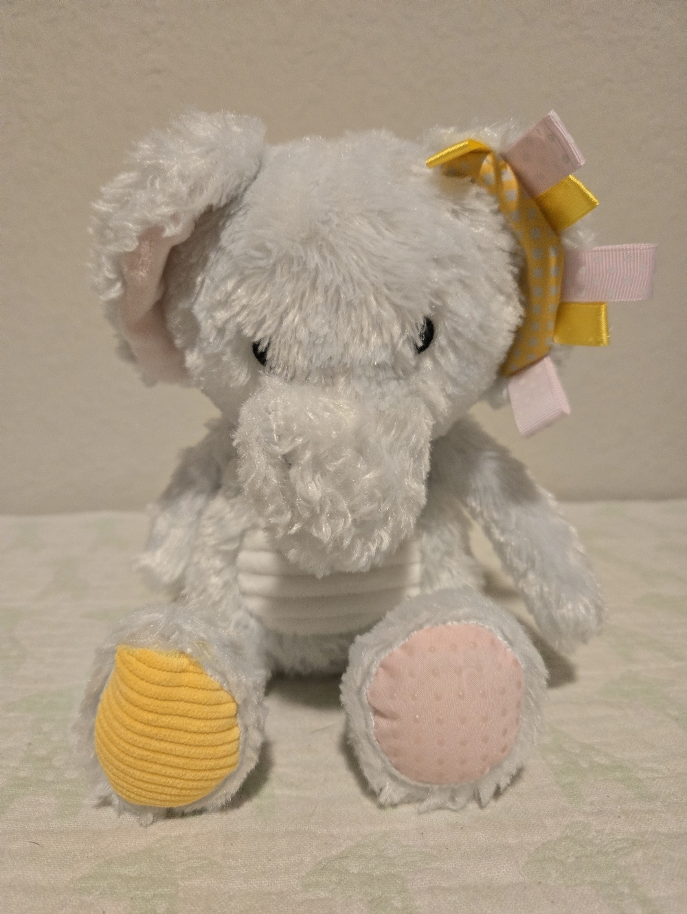 Make Believe Ideas Sensory Snuggables Elephant Rattle Soft Plush Toy.